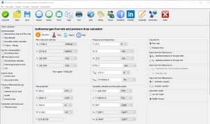 gas pressure drop calculator